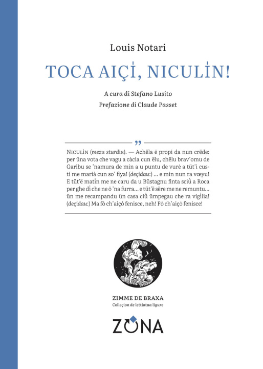 Buch Toca aiçì, Niculìn! Louis Notari