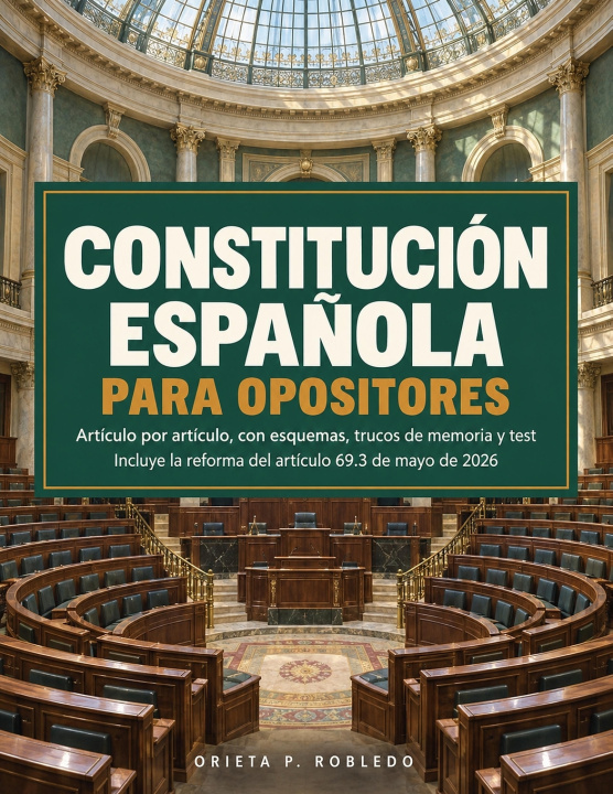 Book Constitución Española para opositores Orieta P. Robledo