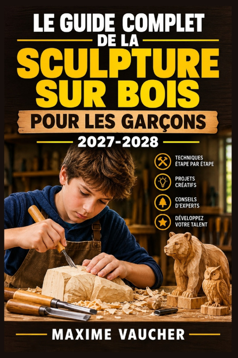 Libro Le guide complet de la sculpture sur bois pour les garçons 2027-2028 Maxime Vaucher
