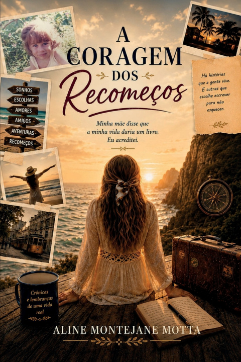 Livro A Coragem dos Recomeços Aline Montejane Motta