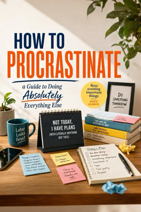 Book How to Procrastinate (Self-Help Satire) Sean Taylor