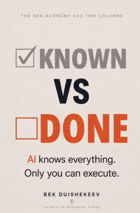 Knjiga Known vs. Done Bek Duishekeev