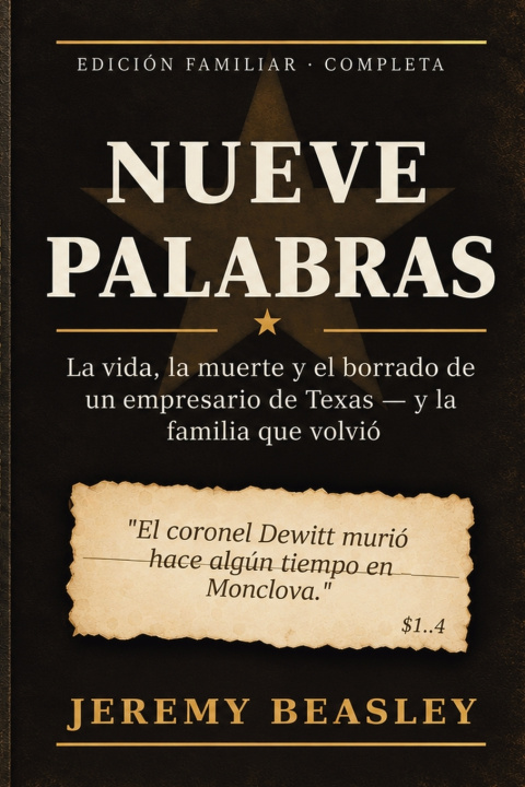 Carte Nueve Palabras Jeremy Beasley