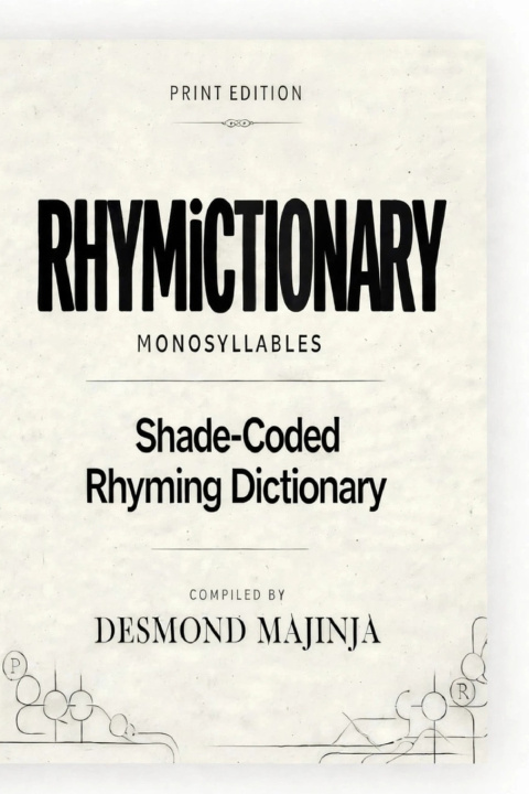 Kniha Rhymictionary Monosyllables Print Edtion Desmond Majinja