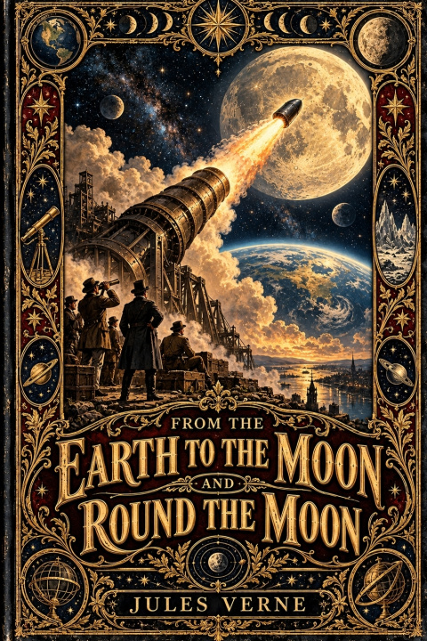 Buch From the Earth to the Moon and Round the Moon Jules Verne