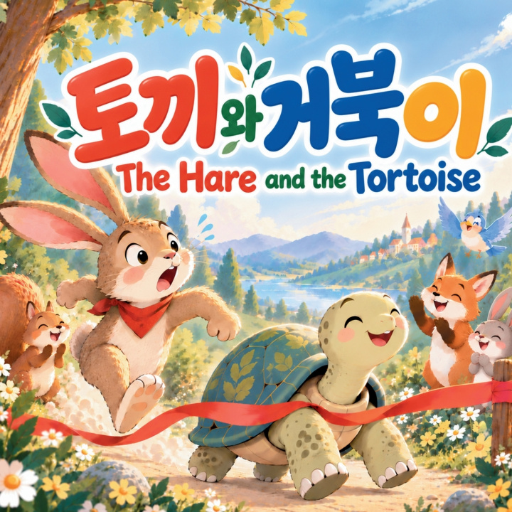 Książka 토끼와 거북이 The Hare and the Tortoise Charlotte Chang