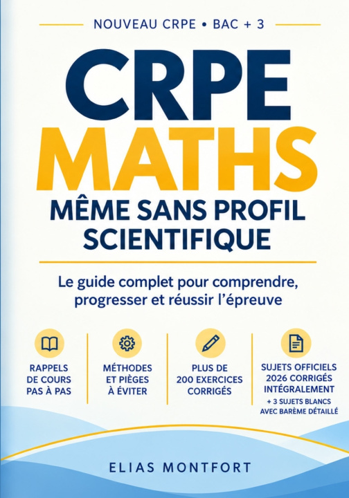 Buch CRPE MATHS, même sans profil scientifique Hamid BOUDIAF