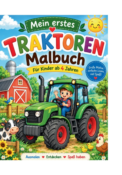 Buch Traktor Malbuch ab 4 Jahren Katrin Meißner-Sass