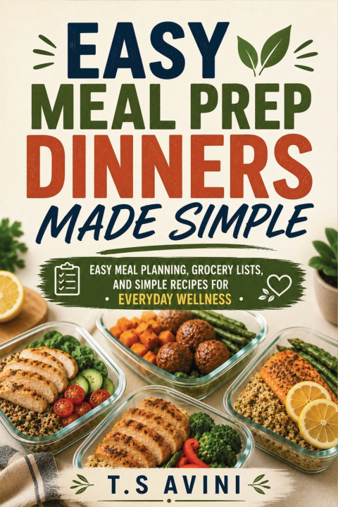 Livro Easy Meal Prep Dinners Made Simple T.S Avini