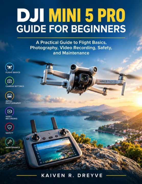 Książka DJI MINI 5 PRO GUIDE FOR BEGINNERS KAIVEN R. DREYVE