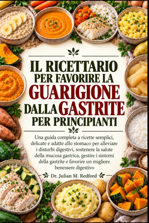 Kniha IL RICETTARIO PER FAVORIRE LA GUARIGIONE DALLA GASTRITE PER PRINCIPIANTI Dr. Julian M. Redford