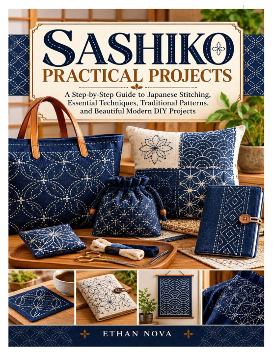 Książka SASHIKO PRACTICAL PROJECTS Ethan nova