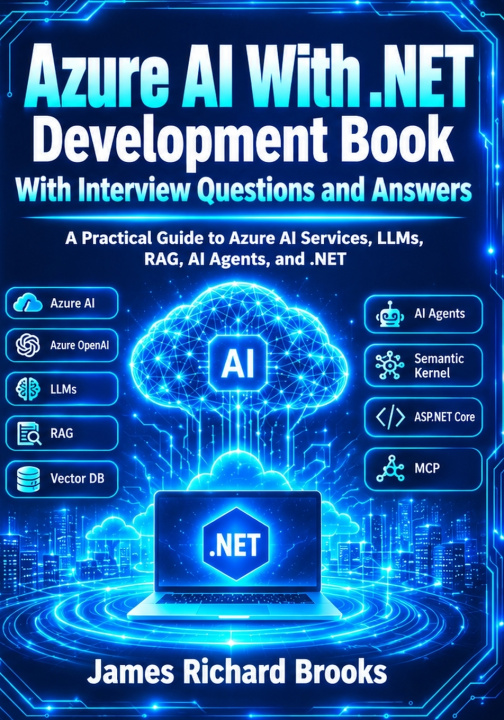 Kniha Azure AI With .NET Development Book With Interview Questions And Answers James Richard Brooks