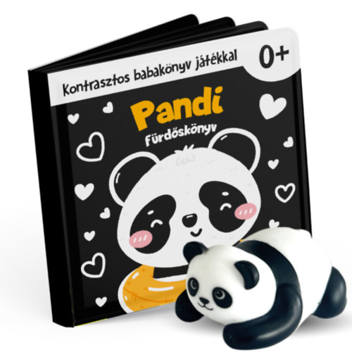 Kniha Pandi kontrasztos fürdőskönyv játék figurával 