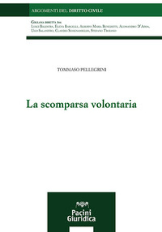 Livro scomparsa volontaria Tommaso Pellegrini
