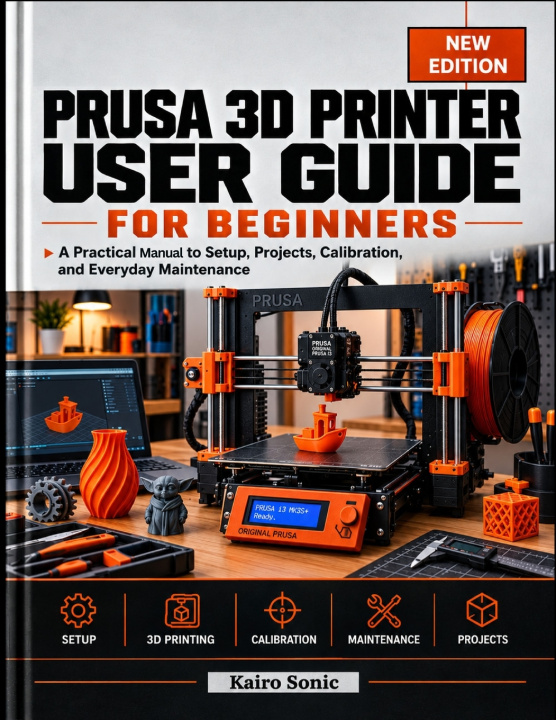 Książka Prusa 3D Printer User Guide For Beginners Kairo Sonic