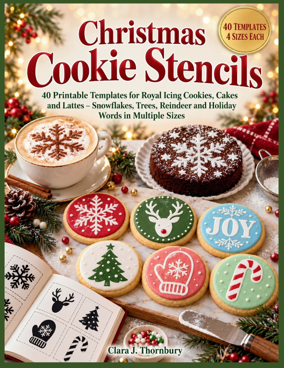 Carte CHRISTMAS COOKIE STENCILS Clara J. Thornbury