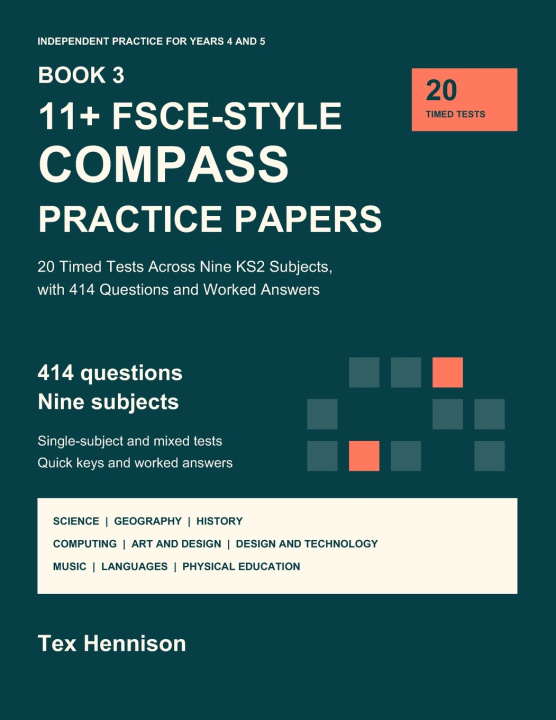 Książka 11+ FSCE-Style Compass Practice Papers Tex Hennison