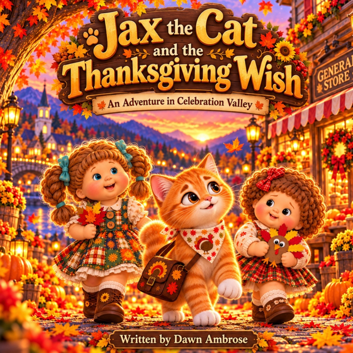 Könyv Jax the Cat and the Thanksgiving Wish Dawn Ambrose