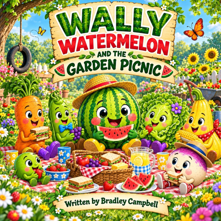 Könyv Wally Watermelon and The Garden Picnic Bradley Campbell