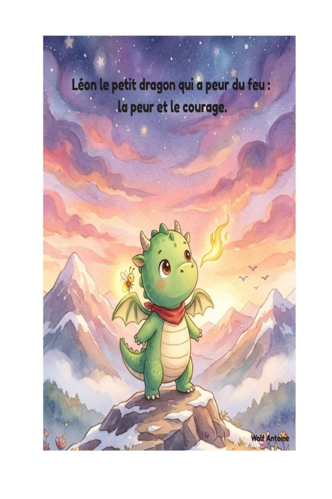 Книга Léon le petit dragon qui a peur du feu Wolf Antoine