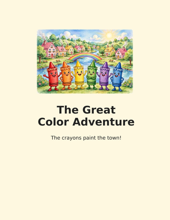 Book The Great Crayon Adventure Jennifer Parthemore