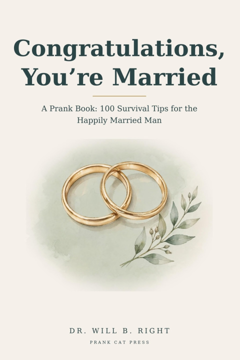 Livro Congratulations, You're Married Prank Cat