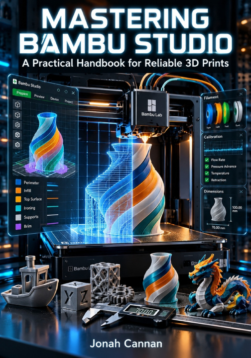 Knjiga MASTERING BAMBU STUDIO A Practical Handbook for Reliable 3D Prints Jonah Cannan