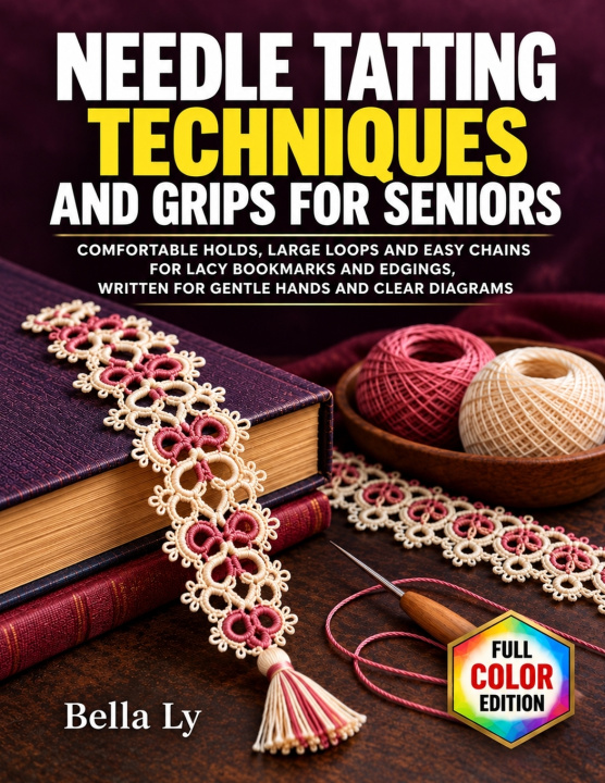 Kniha Needle Tatting Techniques and Grips for Seniors Bella Ly