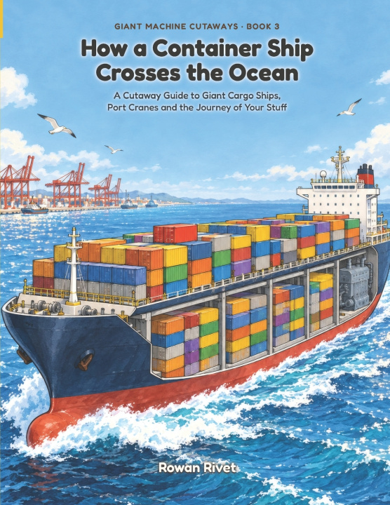 Kniha How a Container Ship Crosses the Ocean Rowan Rivet
