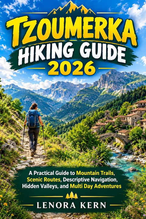 Kniha TZOUMERKA HIKING GUIDE 2026 LENORA KERN