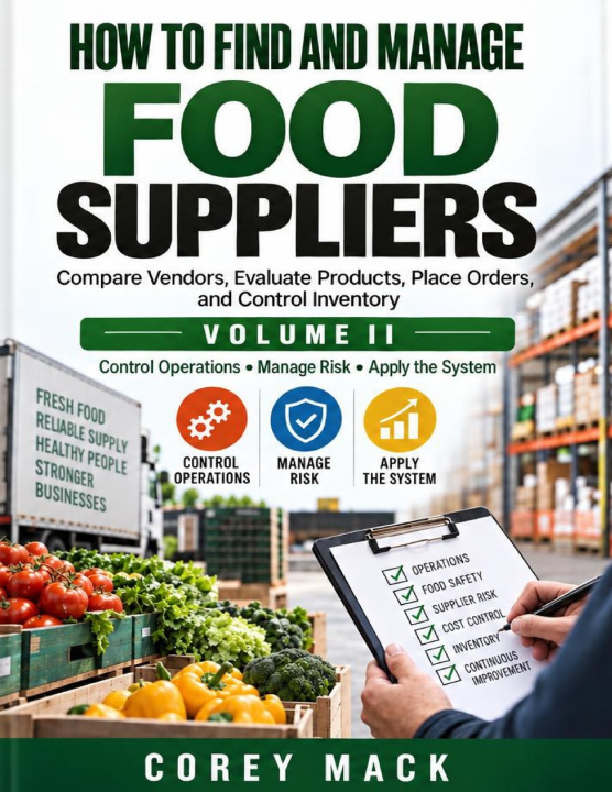 Knjiga HOW TO MANAGE FOOD SUPPLIERS corey mack