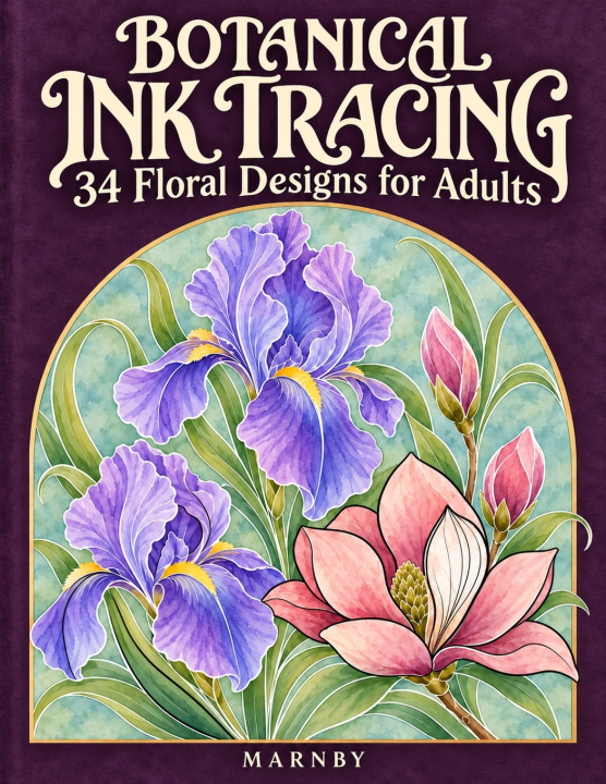 Kniha Botanical Ink Tracing Marnby