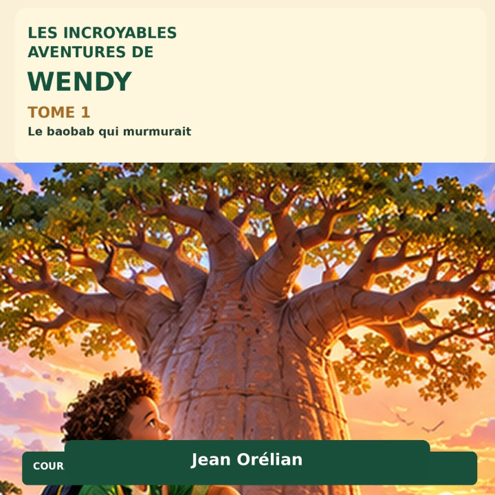 Livro Wendy et le baobab qui murmurait Jean Orélian