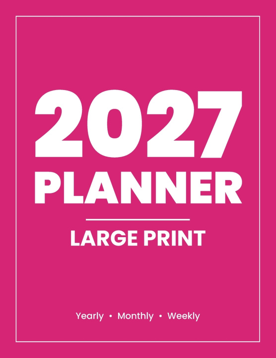 Kniha 2027 Yearly planner Pink Antonio Alicea