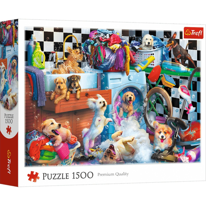 Kniha Puzzle 1500 el. Psie szaleństwo 26223 