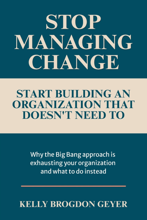 Buch Stop Managing Change Kelly Brogdon Geyer