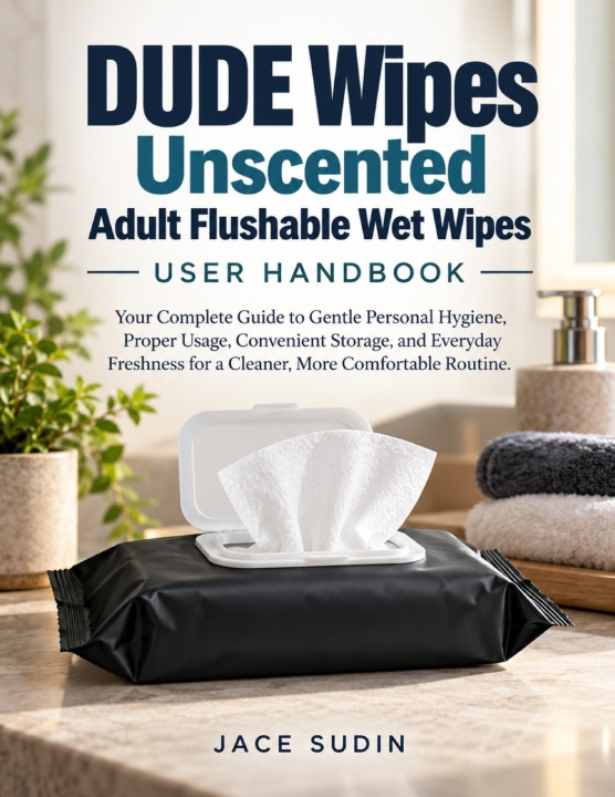 Könyv Dude Wipes Unscented Adult Flushable Wet Wipes User Handbook Jace Sudin Male