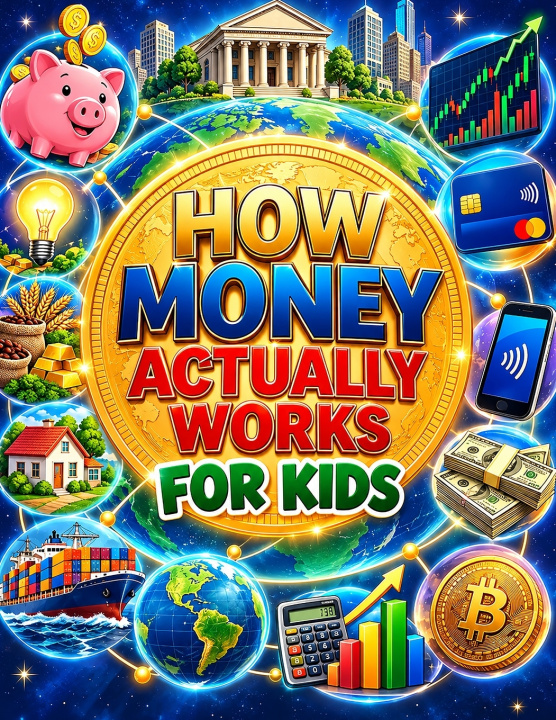 Kniha How Money Actually Works For Kids Kuzy Kit