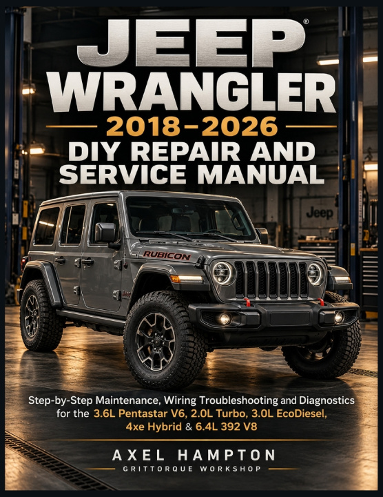 Libro JEEP WRANGLER 2018-2026 DIY REPAIR AND SERVICE MANUAL GritTorque Workshop