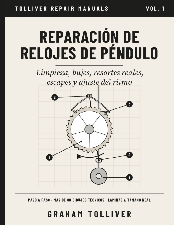 Kniha Reparación de relojes de péndulo Graham Tolliver