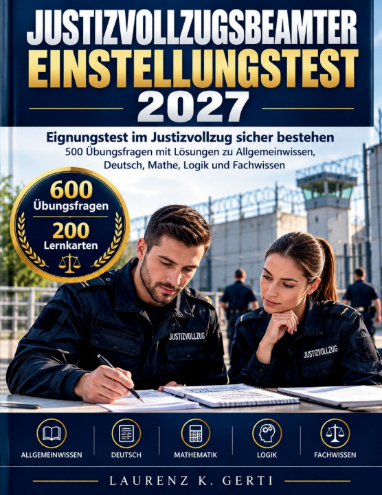 Könyv JUSTIZVOLLZUGSBEAMTER EINSTELLUNGSTEST 2027 LAURENZ K. GERTI
