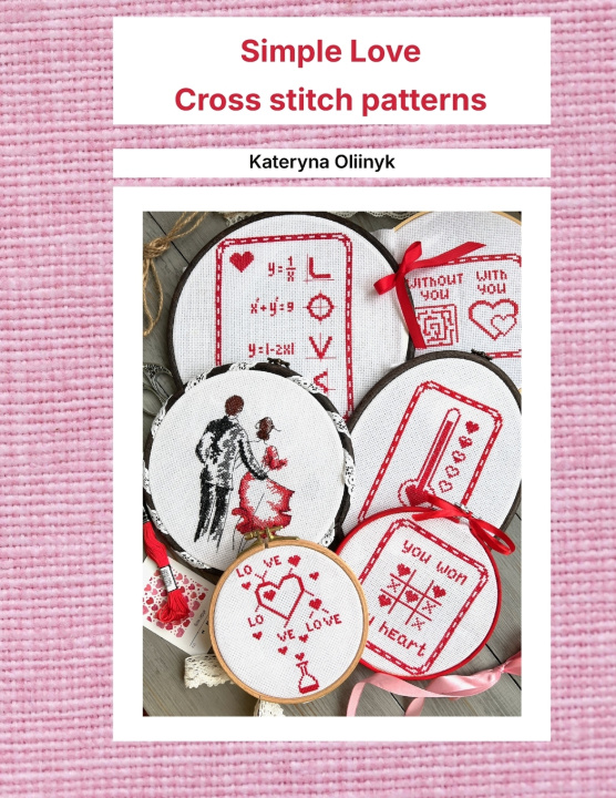 Carte Simple Love cross stitch patterns Kateryna Oliinyk