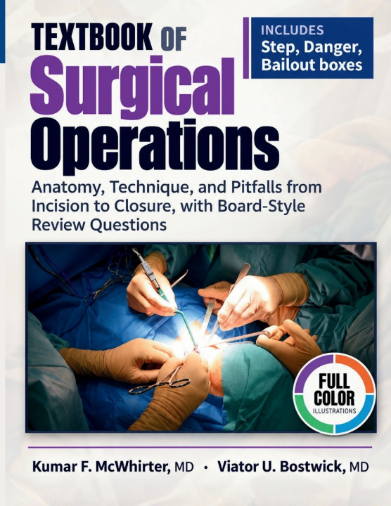 Livro Textbook of Surgical Operations Viator U. Bostwick MD