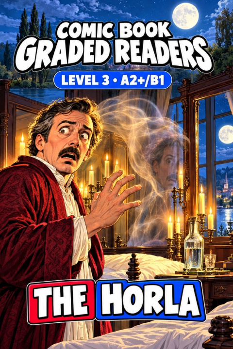 Libro The Horla - Gothic Horror Comic Book Graded Reader to Learn English, Level 3 (A2+/B1) Abraão Paula