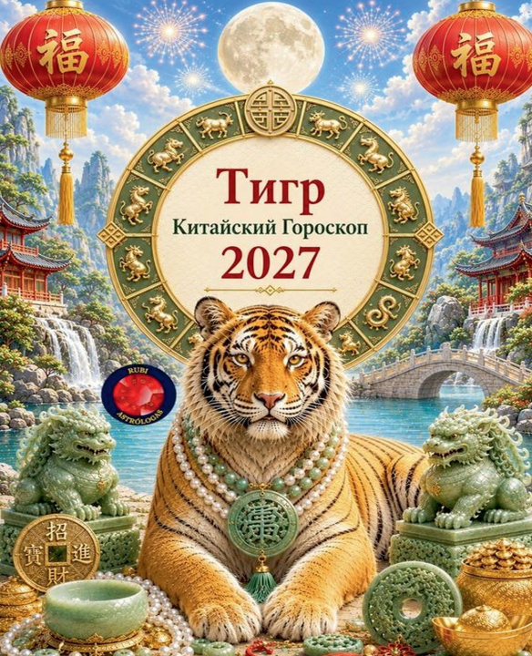 Książka Тигр Китайский Гороскоп 2027 Alina Rubi