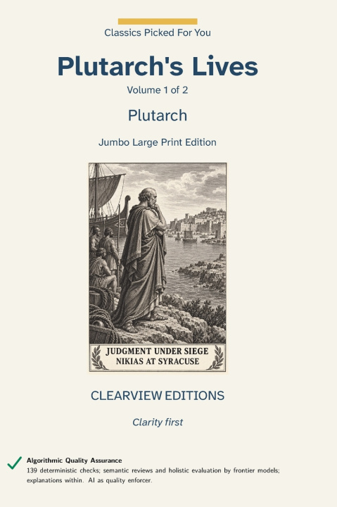 Kniha Plutarch's Lives - Volume 1 of 2 Plutarch