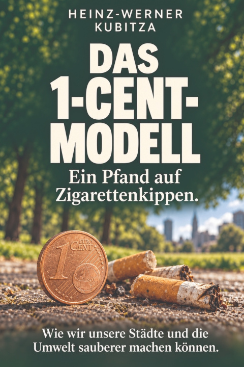 Kniha Das 1-Cent-Modell. Ein Pfand auf Zigarettenkippen. Heinz-Werner Kubitza